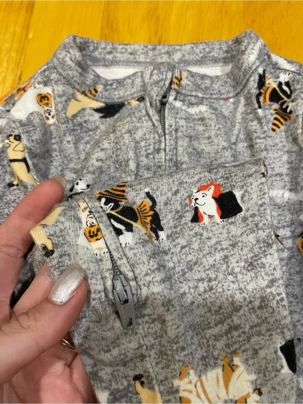 Old Navy Orange 'My First Halloween' Bodysuit - Set